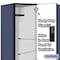 Salsbury Industries 2 Tier Designer Locker, 54"Wx76"Hx21"D, 6 Door, Blue 18-22361BLU - alternate 8